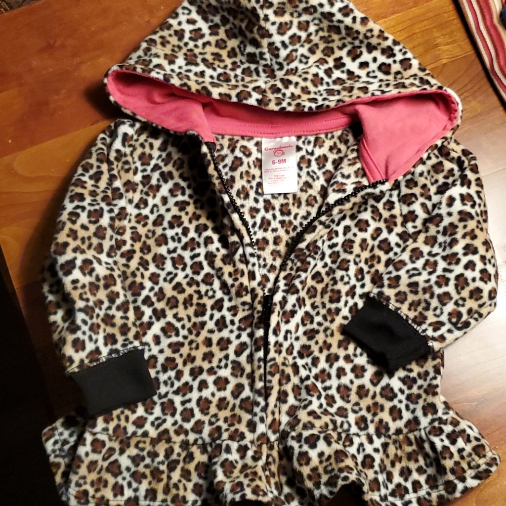 Fleece Leopard Print Jacket